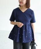 【ピエロ/Pierrot】のドットラメ刺繍ペプラムニット 人気、トレンドファッション・服の通販 founy(ファニー) ファッション Fashion レディースファッション Fashion for Women トップス・カットソー Cut & Sew Tops ニット Knit Tops & Sweaters ドット Polka Dot, Dot Pattern プチプライス・低価格 Affordable / Budget Price ペプラム Peplum, Flared Hem ランダム Random, Irregular thumbnail 150cm / ネイビー / M|ID: prp329100004408981 ipo3291000000034736707