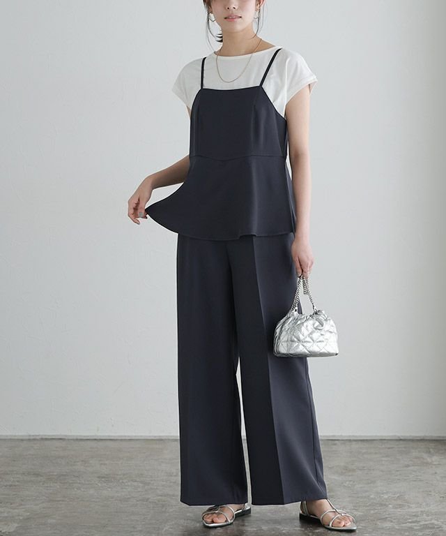 【ピエロ/Pierrot】のペプラムオールインワン インテリア・キッズ・メンズ・レディースファッション・服の通販 founy(ファニー) https://founy.com/ ファッション Fashion レディースファッション WOMEN ワンピース Dress オールインワン ワンピース All In One Dress 2025年 2025 2025春夏・S/S Ss,Spring/Summer,2025 インナー Inner フェミニン Feminine フレア Flare プチプライス・低価格 Affordable ペプラム Peplum エレガント 上品 Elegant |ID: prp329100004408985 ipo3291000000031649595