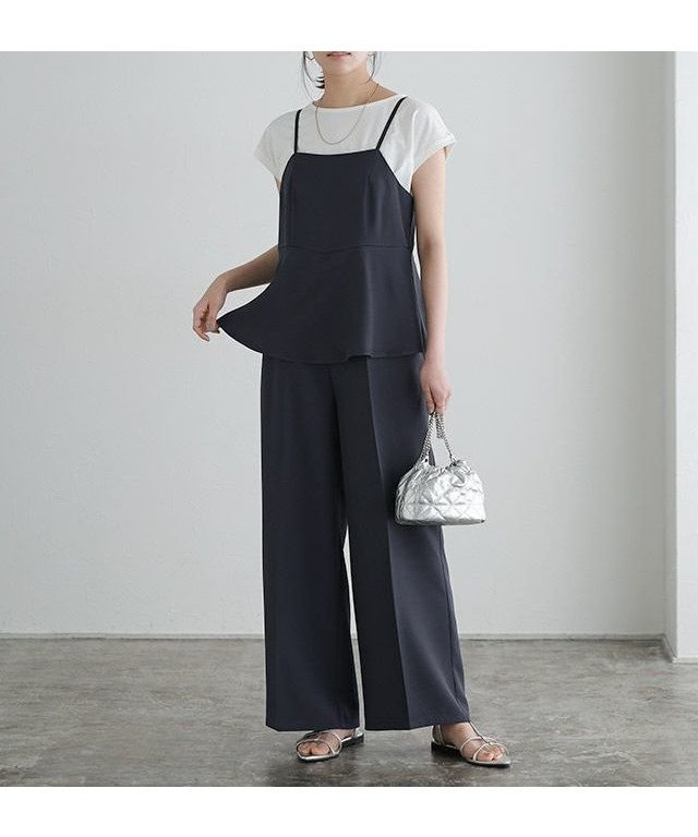 【ピエロ/Pierrot】のペプラムオールインワン インテリア・キッズ・メンズ・レディースファッション・服の通販 founy(ファニー) https://founy.com/ ファッション Fashion レディースファッション Ladies' Fashion Online ワンピース Dress オールインワン ワンピース All In One Dress 2025年 2025 2025春夏・S/S Ss,Spring/Summer,2025 インナー Inner フェミニン Feminine フレア Flare プチプライス・低価格 Affordable ペプラム Peplum エレガント 上品 Elegant |ID: prp329100004408985 ipo3291000000032589223