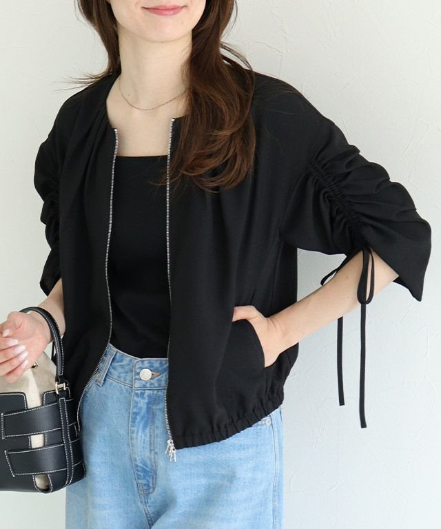 【ピエロ/Pierrot】の【おまとめ買いキャンペーン対象】リネンタッチライトブルゾン 人気、トレンドファッション・服の通販 founy(ファニー) 　ファッション　Fashion　レディースファッション　Fashion for Women　アウター　Coat / Outerwear Collection　レディースジャケット・軽アウター　Jackets　ブルゾンジャケット・スポーティアウター　Blouson Jackets　ドローコード　Drawcord, Drawstring Cord　バランス　Balance, Style Balance　ブルゾン　Blouson, Bomber Jacket　プチプライス・低価格　Affordable / Budget Price　リネン　Linen, Linen Fabric　 other-1|ID: prp329100004422431 ipo3291000000033064172