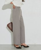 【ピエロ/Pierrot】の接触冷感高見えワイドパンツ 166cm / 杢グレージュ / TM|ID:prp329100004430449