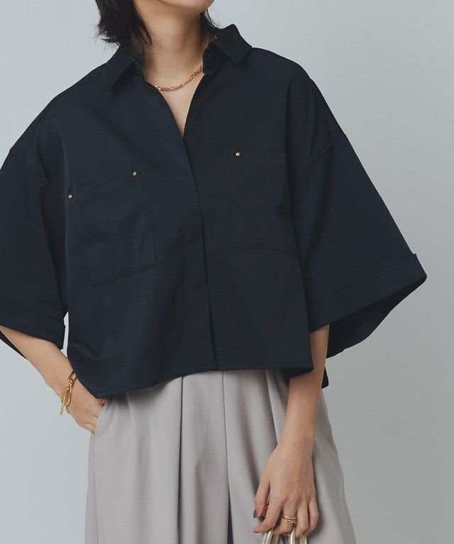 【ピエロ/Pierrot】のRASW クロップドワイドシャツ インテリア・キッズ・メンズ・レディースファッション・服の通販 founy(ファニー) https://founy.com/ ファッション Fashion レディースファッション WOMEN トップス・カットソー Tops/Tshirt シャツ/ブラウス Shirts/Blouses 2025年 2025 2025春夏・S/S Ss,Spring/Summer,2025 トレンド Trend プチプライス・低価格 Affordable ポケット Pocket エレガント 上品 Elegant |ID: prp329100004443453 ipo3291000000031055336