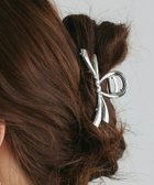 【ピエロ/Pierrot】のメタルリボンモチーフビッグクリップ シルバー|ID: prp329100004446445 ipo3291000000034725845