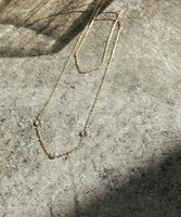 【ピエロ/Pierrot】のストーン2連ネックレス[Pierrot] 人気、トレンドファッション・服の通販 founy(ファニー) ファッション Fashion レディースファッション WOMEN ジュエリー Jewelry ネックレス Necklaces 送料無料 Free Shipping 2025年 2025 2025春夏・S/S Ss,Spring/Summer,2025 アクセサリー Accessories ガラス Glass コーティング Coating シンプル Simple ストーン Stone トレンド Trend ネックレス Necklace プチプライス・低価格 Affordable メタル Metal エレガント 上品 Elegant |ID:prp329100004446449