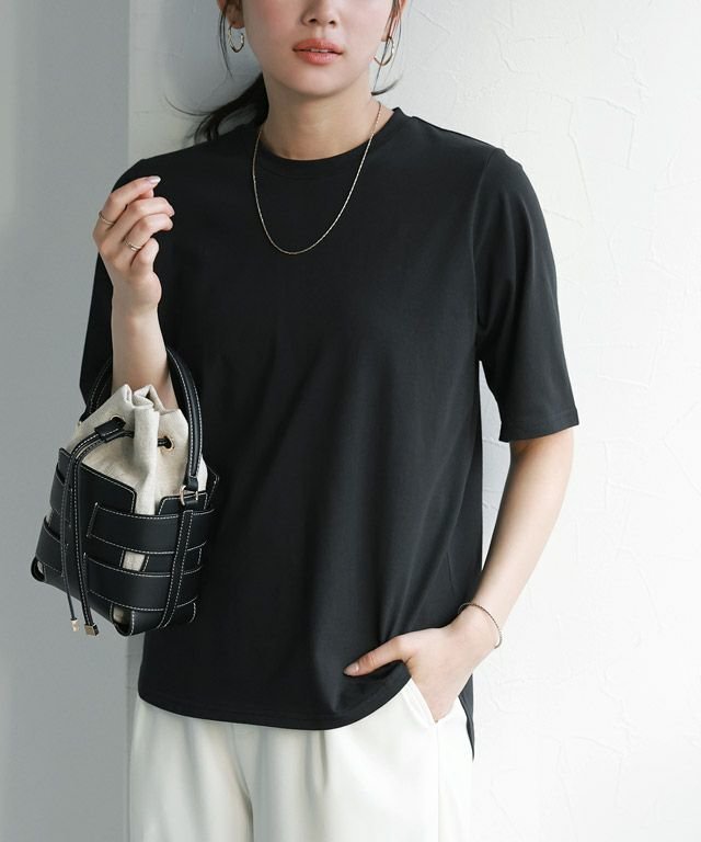 【ピエロ/Pierrot】のイージーケアバックジップデザインTシャツ インテリア・キッズ・メンズ・レディースファッション・服の通販 founy(ファニー) https://founy.com/ ファッション Fashion レディースファッション WOMEN トップス・カットソー Tops/Tshirt シャツ/ブラウス Shirts/Blouses ロング / Tシャツ T-Shirts 送料無料 Free Shipping 2025年 2025 2025春夏・S/S Ss,Spring/Summer,2025 プチプライス・低価格 Affordable ベーシック Basic エレガント 上品 Elegant |ID: prp329100004450939 ipo3291000000031132053