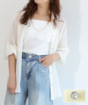 【ピエロ/Pierrot】のビジューシアーシャツ 人気、トレンドファッション・服の通販 founy(ファニー) ファッション Fashion レディースファッション WOMEN トップス・カットソー Tops/Tshirt シャツ/ブラウス Shirts/Blouses 送料無料 Free Shipping 2025年 2025 2025春夏・S/S Ss,Spring/Summer,2025 シアー Sheer スリーブ Sleeve プチプライス・低価格 Affordable |ID:prp329100004450940