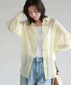 【ピエロ/Pierrot】のビジューシアーシャツ 167cm / ライトイエロー / M|ID:prp329100004450940