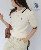 【ピエロ/Pierrot】の【U.S.POLO ASSN.】配色デザインポロニット 人気、トレンドファッション・服の通販 founy(ファニー) ファッション Fashion レディースファッション Fashion for Women トップス・カットソー Cut & Sew Tops ニット Knit Tops & Sweaters トレンド Trend, Trending Now フェミニン Feminine, Girly プチプライス・低価格 Affordable / Budget Price 今季 This Season, Current Season thumbnail 【U.S.POLO ASSN.】配色デザインポロニット【Pierrot】|ID: prp329100004455119 ipo3291000000036072646