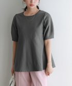 【ピエロ/Pierrot】の構築袖ペプラムニット 166cm / チャコール / M|ID: prp329100004465018 ipo3291000000031767783