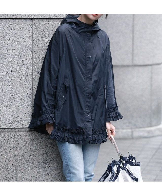 【ピエロ/Pierrot】のフリルポンチョレインコート インテリア・キッズ・メンズ・レディースファッション・服の通販 founy(ファニー) https://founy.com/ ファッション Fashion レディースファッション Fashion for Women アウター Coat / Outerwear Collection コート・ロングコート・ピーコート Long Coats, Peacoats & More レディースジャケット・軽アウター Jackets ポンチョ・ケープコート Ponchos & Capes 2025年 2025 2025春夏・S/S Spring/Summer 2025 SS25 フリル Frill, Ruffle プチプライス・低価格 Affordable / Budget Price ポケット Pocket, Pocket Detail |ID: prp329100004465020 ipo3291000000032379471