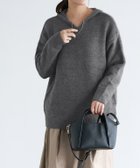 【ピエロ/Pierrot】のふんわりシャギーニットフーディー 167cm / 杢チャコール / M|ID:prp329100004470336