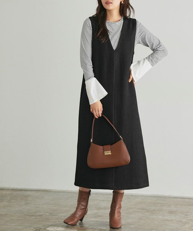 【ピエロ/Pierrot】の2wayツイードジャンパースカート インテリア・キッズ・メンズ・レディースファッション・服の通販 founy(ファニー) https://founy.com/ ファッション Fashion レディースファッション WOMEN スカート Skirt インナー Inner ツイード Tweed トレンド Trend プチプライス・低価格 Affordable |ID: prp329100004470340 ipo3291000000031434585