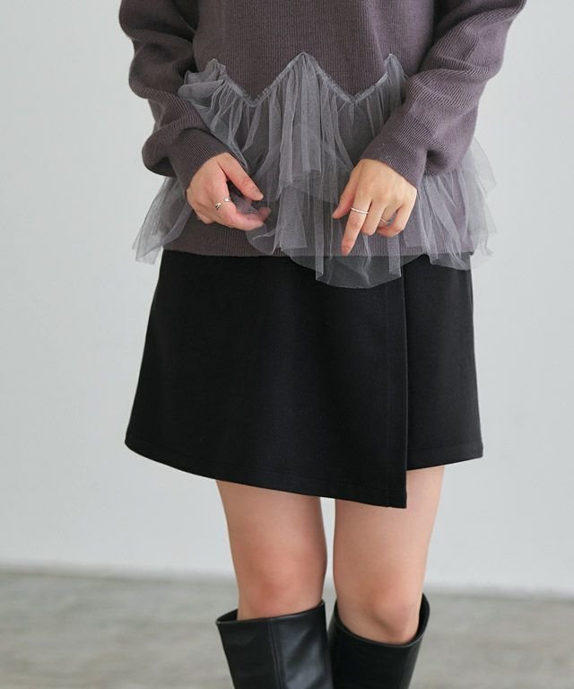 【ピエロ/Pierrot】のウールタッチスコート インテリア・キッズ・メンズ・レディースファッション・服の通販 founy(ファニー) https://founy.com/ ファッション Fashion レディースファッション WOMEN アウター Coat Outerwear コート Coats スウェット Sweat プチプライス・低価格 Affordable ラップ Wrap エレガント 上品 Elegant 台形 Trapezoid |ID: prp329100004475648 ipo3291000000031554349