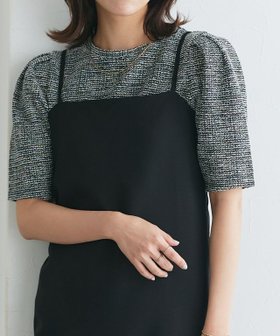 【ピエロ/Pierrot】 ツイードパフスリーブカットソー人気、トレンドファッション・服の通販 founy(ファニー) ファッション Fashion レディースファッション WOMEN トップス・カットソー Tops/Tshirt カットソー Cut and Sewn 送料無料 Free Shipping おすすめ Recommend カットソー Cut And Sew ストレッチ Stretch スリーブ Sleeve ツイード Tweed デニム Denim プチプライス・低価格 Affordable エレガント 上品 Elegant |ID:prp329100004475663