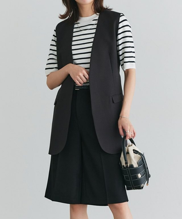 【ピエロ/Pierrot】のベルト付きノーカラージレ インテリア・キッズ・メンズ・レディースファッション・服の通販 founy(ファニー) https://founy.com/ ファッション Fashion レディースファッション Fashion for Women アウター Coat / Outerwear Collection トップス・カットソー Cut & Sew Tops ベスト&ジレ / 重ね着スタイル Vests & Gilets ベルト&ウエストマーク Belts & Waist Accessories 送料無料 Free Shipping 2025年 2025 2025春夏・S/S Spring/Summer 2025 SS25 シンプル Simple, Minimal プチプライス・低価格 Affordable / Budget Price |ID: prp329100004475665 ipo3291000000032247254