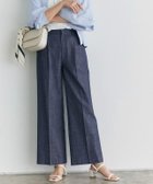 【ピエロ/Pierrot】のシャンブレーワイドパンツ 167cm / ブルー / M|ID: prp329100004475668 ipo3291000000031554428