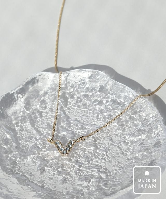 【ピエロ/Pierrot】のストーンVトップショートネックレス[Pierrot] インテリア・キッズ・メンズ・レディースファッション・服の通販 founy(ファニー) 　ファッション　Fashion　レディースファッション　Fashion for Women　ジュエリー　Jewelry　ネックレス　Necklaces & Pendants　アクセサリー　Fashion Accessories　ガラス　Glass, Glassware　コーティング　Coating, Coated Finish　ショート　Short, Short Length　シンプル　Simple, Minimal　ストーン　Stone, Gem-Like　ネックレス　Necklace, Pendant Necklace　プチプライス・低価格　Affordable / Budget Price　ストーンVトップショートネックレス|ID: prp329100004475670 ipo3291000000036072690