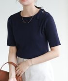 【ピエロ/Pierrot】のリボンデザインニットプルオーバー 166cm / ネイビー×ネイビー / M|ID: prp329100004475678 ipo3291000000036339021