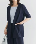 【ピエロ/Pierrot】の選べる接触冷感ハーフスリーブジャケット 人気、トレンドファッション・服の通販 founy(ファニー) ファッション Fashion レディースファッション Fashion for Women アウター Coat / Outerwear Collection レディースジャケット・軽アウター Jackets ジャケット Jacket, Outerwear ダブル Double, Double-Breasted テーラード Tailored, Tailored Fit プチプライス・低価格 Affordable / Budget Price リネン Linen, Linen Fabric 夏 Summer thumbnail 167cm / B / ネイビー / M|ID: prp329100004481049 ipo3291000000036072899