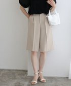 【ピエロ/Pierrot】のタックハーフパンツ 163cm / グレージュ / ロング丈 / M|ID: prp329100004481068 ipo3291000000032528086