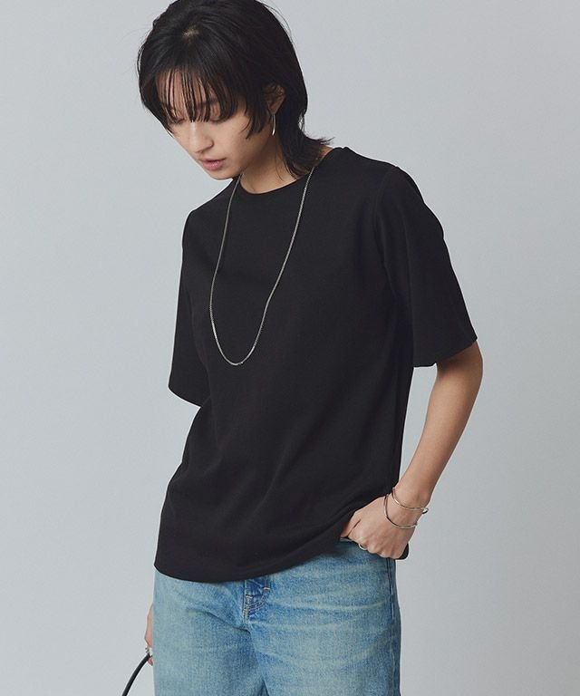 【ピエロ/Pierrot】のRASW コーマコットン五分袖Tシャツ インテリア・キッズ・メンズ・レディースファッション・服の通販 founy(ファニー) 　ファッション　Fashion　レディースファッション　WOMEN　トップス・カットソー　Tops/Tshirt　シャツ/ブラウス　Shirts/Blouses　ロング / Tシャツ　T-Shirts　2025年　2025　2025春夏・S/S　Ss,Spring/Summer,2025　プチプライス・低価格　Affordable　エレガント 上品　Elegant　[RASW]コーマコットン五分袖Tシャツ|ID: prp329100004485682 ipo3291000000031620353