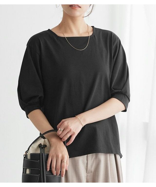 【ピエロ/Pierrot】の【イージーケア】パフスリーブオーバーTシャツ インテリア・キッズ・メンズ・レディースファッション・服の通販 founy(ファニー) https://founy.com/ ファッション Fashion レディースファッション WOMEN トップス・カットソー Tops/Tshirt シャツ/ブラウス Shirts/Blouses ロング / Tシャツ T-Shirts 送料無料 Free Shipping 2025年 2025 2025春夏・S/S Ss,Spring/Summer,2025 スクエア Square スリーブ Sleeve プチプライス・低価格 Affordable エレガント 上品 Elegant |ID: prp329100004487503 ipo3291000000031634845