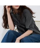 【ピエロ/Pierrot】の【イージーケア】パフスリーブオーバーTシャツ 166cm / チャコール / スクエアネック / M|ID:prp329100004487503