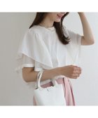 【ピエロ/Pierrot】のドッキングフリルTシャツ 人気、トレンドファッション・服の通販 founy(ファニー) ファッション Fashion レディースファッション Fashion for Women トップス・カットソー Cut & Sew Tops シャツ・ブラウス・オフィスカジュアル Elegant Blouses & Button-Ups ロングTシャツ・Tシャツ Longline T-Shirts & Tees カットソー Cut and Sewn Top シフォン Chiffon, Lightweight Fabric シンプル Simple, Minimal ドッキング Docking, Mixed Material フリル Frill, Ruffle プチプライス・低価格 Affordable / Budget Price thumbnail ドッキングフリルTシャツ|ID: prp329100004493683 ipo3291000000035481297