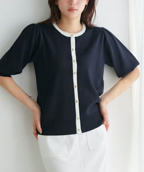 【ピエロ/Pierrot】 多機能バイカラーパフニットカーディガン人気、トレンドファッション・服の通販 founy(ファニー) ファッション Fashion レディースファッション WOMEN トップス・カットソー Tops/Tshirt ニット Knit Tops カーディガン Cardigans 送料無料 Free Shipping ウォッシャブル Washable ギャザー Gather フェミニン Feminine プチプライス・低価格 Affordable ベーシック Basic エレガント 上品 Elegant 抗菌 Antibacterial |ID:prp329100004498041