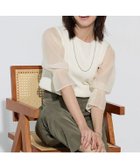 【ピエロ/Pierrot】のネックが選べるシアードッキングキャンディースリーブニット 人気、トレンドファッション・服の通販 founy(ファニー) ファッション Fashion レディースファッション Fashion for Women トップス・カットソー Cut & Sew Tops ニット Knit Tops & Sweaters シアー Sheer, See-Through シンプル Simple, Minimal スリーブ Sleeve, Long Sleeve / Short Sleeve ドッキング Docking, Mixed Material フェミニン Feminine, Girly プチプライス・低価格 Affordable / Budget Price エレガント 上品 Elegant thumbnail 167cm / ボートネック/ オフホワイト / M|ID: prp329100004503387 ipo3291000000036073149