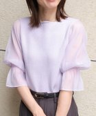 【ピエロ/Pierrot】のネックが選べるシアードッキングキャンディースリーブニット 人気、トレンドファッション・服の通販 founy(ファニー) ファッション Fashion レディースファッション Fashion for Women トップス・カットソー Cut & Sew Tops ニット Knit Tops & Sweaters シアー Sheer, See-Through シンプル Simple, Minimal スリーブ Sleeve, Long Sleeve / Short Sleeve ドッキング Docking, Mixed Material フェミニン Feminine, Girly プチプライス・低価格 Affordable / Budget Price エレガント 上品 Elegant thumbnail 163cm / ボートネック/ ラベンダー / M|ID: prp329100004503387 ipo3291000000036073152