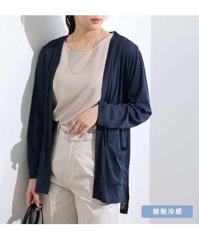 【ピエロ/Pierrot】の接触冷感トッパーカーディガン インテリア・キッズ・メンズ・レディースファッション・服の通販 founy(ファニー) ファッション Fashion レディースファッション Fashion for Women トップス・カットソー Cut & Sew Tops カーディガン・羽織り Layered Style Cardigans レディースパーカー・カジュアルフーディー Casual Hoodies & Sweatshirts カーディガン Cardigan, Knitwear スリット Slit, Slit Detail トッパー Topper, Light Cardigan プチプライス・低価格 Affordable / Budget Price 夏 Summer 接触冷感トッパーカーディガン|ID: prp329100004503392 ipo3291000000036073184