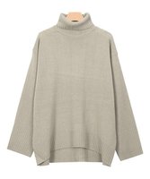 【ピエロ/Pierrot】のオーバーサイズタートルネックニット 人気、トレンドファッション・服の通販 founy(ファニー) ファッション Fashion レディースファッション WOMEN トップス・カットソー Tops/Tshirt ニット Knit Tops タートルネック Turtleneck ショルダー Shoulder シンプル Simple ドロップ Drop プチプライス・低価格 Affordable ヘムライン Hemline ラウンド Round |ID:prp329100004506601