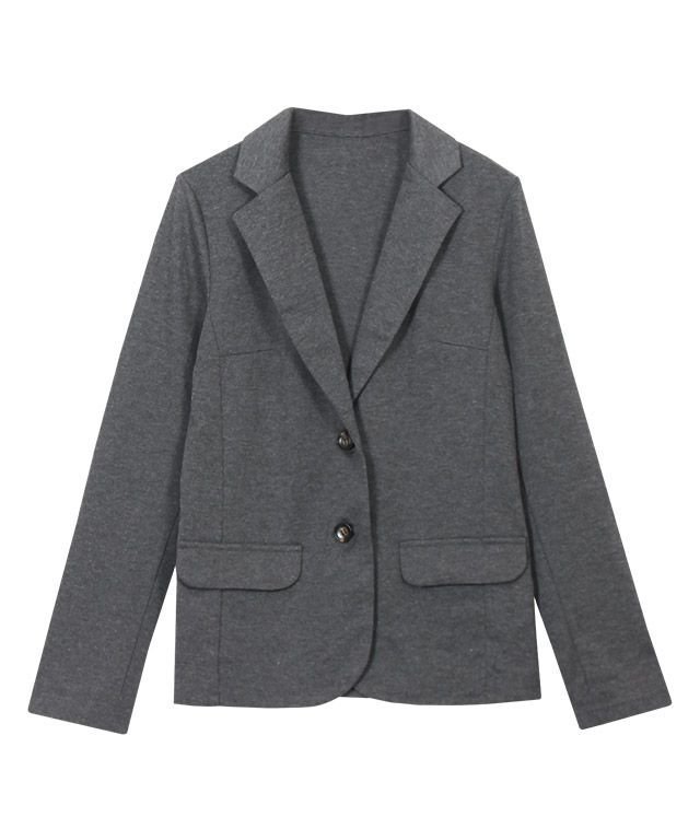 【ピエロ/Pierrot】のポンチ素材テーラードジャケット インテリア・キッズ・メンズ・レディースファッション・服の通販 founy(ファニー) 　ファッション　Fashion　レディースファッション　Fashion for Women　アウター　Coat / Outerwear Collection　レディースジャケット・軽アウター　Jackets　テーラードジャケット / 通勤・きれいめスタイル　Tailored Jackets & Blazers　なめらか　Smooth, Silky Texture　カーディガン　Cardigan, Knitwear　シンプル　Simple, Minimal　スウェット / スエット　Sweatshirt, Sweatwear　テーラード　Tailored, Tailored Fit　フロント　Front, Front Design　プチプライス・低価格　Affordable / Budget Price　マーブル　Marble, Marble Pattern　エレガント 上品　Elegant　杢グレー|ID: prp329100004509448 ipo3291000000033729498