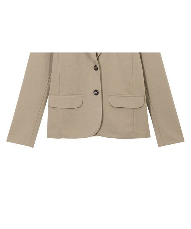 【ピエロ/Pierrot】のポンチ素材テーラードジャケット インテリア・キッズ・メンズ・レディースファッション・服の通販 founy(ファニー) 　ファッション　Fashion　レディースファッション　Fashion for Women　アウター　Coat / Outerwear Collection　レディースジャケット・軽アウター　Jackets　テーラードジャケット / 通勤・きれいめスタイル　Tailored Jackets & Blazers　なめらか　Smooth, Silky Texture　カーディガン　Cardigan, Knitwear　シンプル　Simple, Minimal　スウェット / スエット　Sweatshirt, Sweatwear　テーラード　Tailored, Tailored Fit　フロント　Front, Front Design　プチプライス・低価格　Affordable / Budget Price　マーブル　Marble, Marble Pattern　エレガント 上品　Elegant　ベージュ|ID: prp329100004509448 ipo3291000000033729502