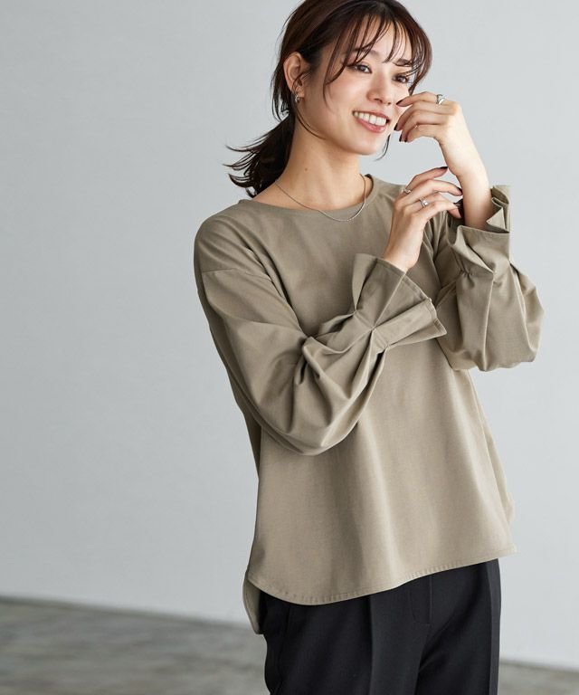 【ピエロ/Pierrot】の【イージーケア】キャンディスリーブTシャツ インテリア・キッズ・メンズ・レディースファッション・服の通販 founy(ファニー) 　ファッション　Fashion　レディースファッション　WOMEN　トップス・カットソー　Tops/Tshirt　シャツ/ブラウス　Shirts/Blouses　ロング / Tシャツ　T-Shirts　インナー　Inner　スリーブ　Sleeve　プチプライス・低価格　Affordable　ベスト　Vest　エレガント 上品　Elegant　再入荷　Restock/Back In Stock/Re Arrival　ベージュ|ID: prp329100004515336 ipo3291000000031904266
