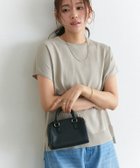 【ピエロ/Pierrot】の接触冷感/ウォッシャブル フレンチスリーブニット 166cm / グレージュ / M|ID: prp329100004516490 ipo3291000000031917724