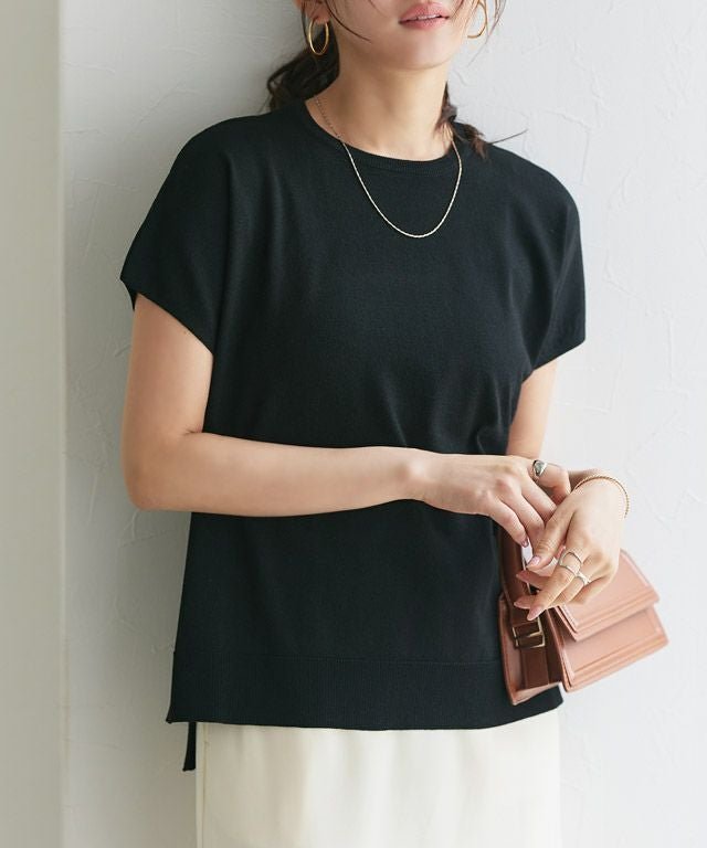 【ピエロ/Pierrot】の接触冷感/ウォッシャブル フレンチスリーブニット 人気、トレンドファッション・服の通販 founy(ファニー) ファッション Fashion レディースファッション Fashion for Women トップス・カットソー Cut & Sew Tops ニット Knit Tops & Sweaters ウォッシャブル Machine Washable バランス Balance, Style Balance プチプライス・低価格 Affordable / Budget Price エレガント 上品 Elegant 定番 Standard, Basic Item other-1|ID: prp329100004516490 ipo3291000000036072160