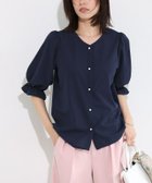 【ピエロ/Pierrot】の2wayパールボタンキャンディースリーブTブラウス 167cm / ネイビー / M|ID: prp329100004524359 ipo3291000000032002901