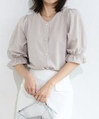 【ピエロ/Pierrot】の2wayパールボタンキャンディースリーブTブラウス 167cm / グレー / M|ID: prp329100004524359 ipo3291000000032002903