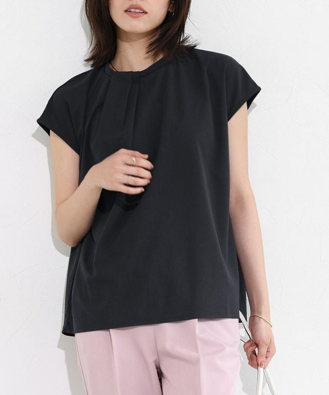 【ピエロ/Pierrot】のタイ風フレンチスリーブTブラウス インテリア・キッズ・メンズ・レディースファッション・服の通販 founy(ファニー) ファッション Fashion レディースファッション Fashion for Women トップス・カットソー Cut & Sew Tops シャツ・ブラウス・オフィスカジュアル Elegant Blouses & Button-Ups インナー Innerwear カットソー Cut and Sewn Top ジャケット Jacket, Outerwear ジョーゼット Georgette, Semi-Sheer Fabric スリーブ Sleeve, Long Sleeve / Short Sleeve フレンチ French, French Style プチプライス・低価格 Affordable / Budget Price エレガント 上品 Elegant 167cm / ブラック / M|ID: prp329100004524364 ipo3291000000036072223