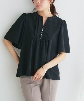 【ピエロ/Pierrot】のフレアスリーブブザムTブラウス 人気、トレンドファッション・服の通販 founy(ファニー) ファッション Fashion レディースファッション WOMEN トップス・カットソー Tops/Tshirt シャツ/ブラウス Shirts/Blouses 送料無料 Free Shipping カットソー Cut And Sew ジョーゼット Georgette フレア Flare プチプライス・低価格 Affordable 再入荷 Restock/Back In Stock/Re Arrival |ID:prp329100004524386