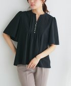 【ピエロ/Pierrot】のフレアスリーブブザムTブラウス 166cm / ブラック / M|ID: prp329100004524386 ipo3291000000032003002