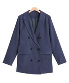 【ピエロ/Pierrot】の【アウトレットSALE!】ツイルダブルジャケット ネイビー|ID: prp329100004527240 ipo3291000000032015705