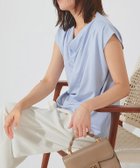 【ピエロ/Pierrot】の接触冷感ドレープフレンチスリーブTシャツ 人気、トレンドファッション・服の通販 founy(ファニー) ファッション Fashion レディースファッション Fashion for Women トップス・カットソー Cut & Sew Tops シャツ・ブラウス・オフィスカジュアル Elegant Blouses & Button-Ups ロングTシャツ・Tシャツ Longline T-Shirts & Tees カットソー Cut and Sewn Top スリーブ Sleeve, Long Sleeve / Short Sleeve フレンチ French, French Style プチプライス・低価格 Affordable / Budget Price エレガント 上品 Elegant thumbnail 167cm / ライトブルー / M|ID: prp329100004535531 ipo3291000000036072336