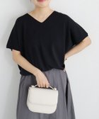 【ピエロ/Pierrot】の【接触冷感】ネックが選べるフレンチドルマンニット 150cm / ブラック / Vネック / M|ID:prp329100004535535