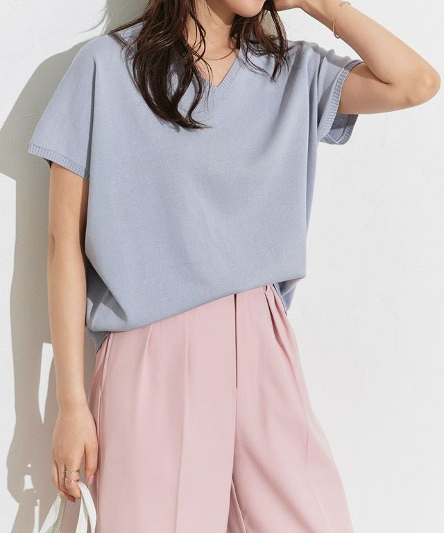 【ピエロ/Pierrot】のネックが選べるフレンチドルマンニット インテリア・キッズ・メンズ・レディースファッション・服の通販 founy(ファニー) 　ファッション　Fashion　レディースファッション　Fashion for Women　トップス・カットソー　Cut & Sew Tops　ニット　Knit Tops & Sweaters　スリーブ　Sleeve, Long Sleeve / Short Sleeve　フレンチ　French, French Style　プチプライス・低価格　Affordable / Budget Price　リラックス　Relax, Relaxed Fit　エレガント 上品　Elegant　夏　Summer　166cm / アイボリー / M|ID: prp329100004535535 ipo3291000000036072358