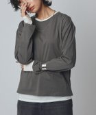 【ピエロ/Pierrot】のRASW シアーコーマコットン2setカットソー 人気、トレンドファッション・服の通販 founy(ファニー) ファッション Fashion レディースファッション WOMEN トップス・カットソー Tops/Tshirt カットソー Cut and Sewn 2025年 2025 2025春夏・S/S Ss,Spring/Summer,2025 インナー Inner カットソー Cut And Sew トレンド Trend フィット Fit プチプライス・低価格 Affordable ベーシック Basic ロング Long thumbnail 166cm / チャコール×オフホワイト / M|ID: prp329100004537644 ipo3291000000032064569