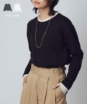 【ピエロ/Pierrot】 RASW シアーコーマコットン2setカットソー人気、トレンドファッション・服の通販 founy(ファニー) ファッション Fashion レディースファッション Fashion for Women トップス・カットソー Cut & Sew Tops カットソー・ベーシックTシャツ Cut-and-Sewn Tops / Stretch Tees & Basics インナー Innerwear カットソー Cut and Sewn Top トレンド Trend, Trending Now フィット Fit, Slim Fit プチプライス・低価格 Affordable / Budget Price ベーシック Basic, Essential ロング Long, Long-Length |ID:prp329100004537644