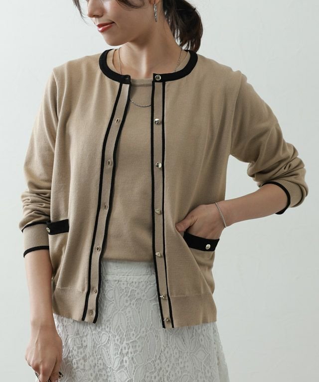 【ピエロ/Pierrot】のアンサンブルニット インテリア・キッズ・メンズ・レディースファッション・服の通販 founy(ファニー) 　ファッション　Fashion　レディースファッション　Ladies' Fashion Online　トップス・カットソー　Tops/Tshirt　ニット　Knit Tops　アンサンブル　Knit Ensemble　2025年　2025　2025春夏・S/S　Ss,Spring/Summer,2025　アンサンブル　Ensemble　インナー　Inner　カーディガン　Cardigan　シンプル　Simple　プチプライス・低価格　Affordable　ベーシック　Basic　エレガント 上品　Elegant　半袖　Short Sleeve　アンサンブルニット|ID: prp329100004537646 ipo3291000000032637927